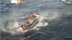 Chinese boats fishing in Korean waters
