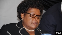 Amai Joice Mujuru. (PhotoL Mavis Gama)