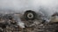 FILE - The site of a Malaysia Airlines Boeing 777 plane crash is seen near the settlement of Grabovo in Ukraine's Donetsk region, July 17, 2014. 