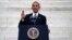 U.S. President Barack Obama speaks during a ceremony marking the 50th anniversary of Martin Luther King Jr.'s "I have a dream" speech on the steps of the Lincoln Memorial in Washington, Aug. 28, 2013. 