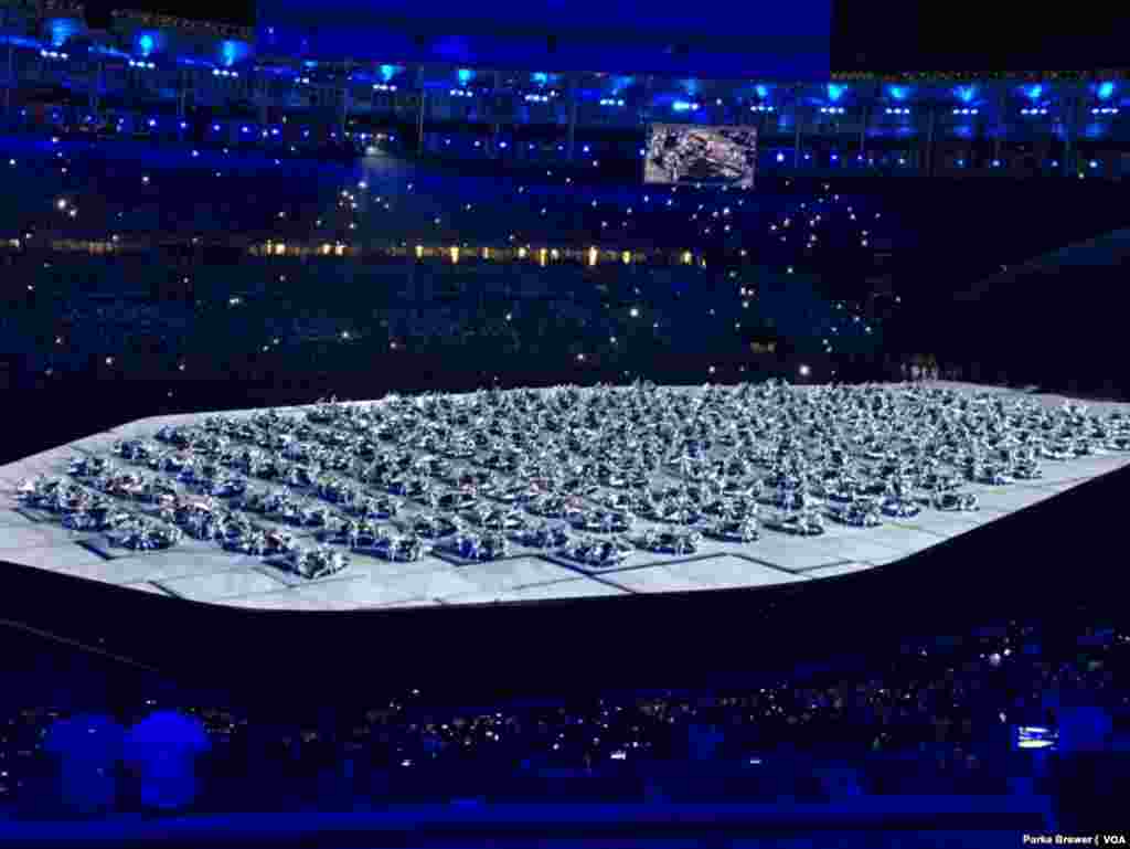 Xafladda furitaanka ciyaaraha Olombikada ee garoonka Maracana, Rio 2016