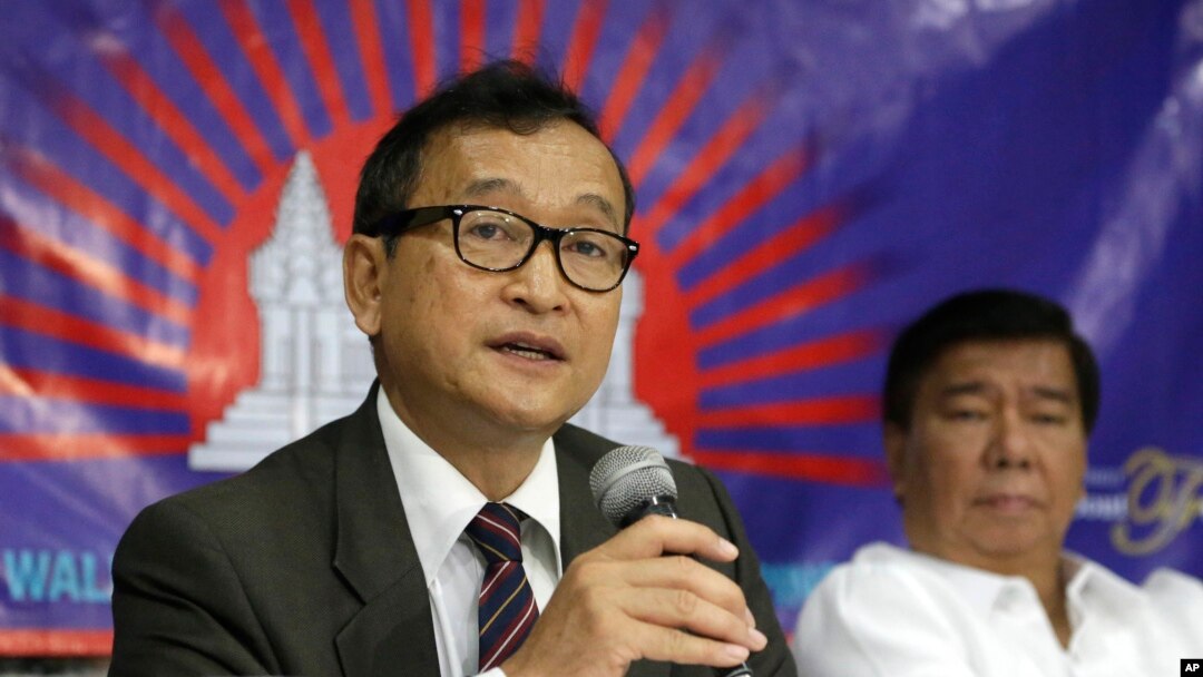 Lãnh tụ đối lập Campuchia Sam Rainsy.