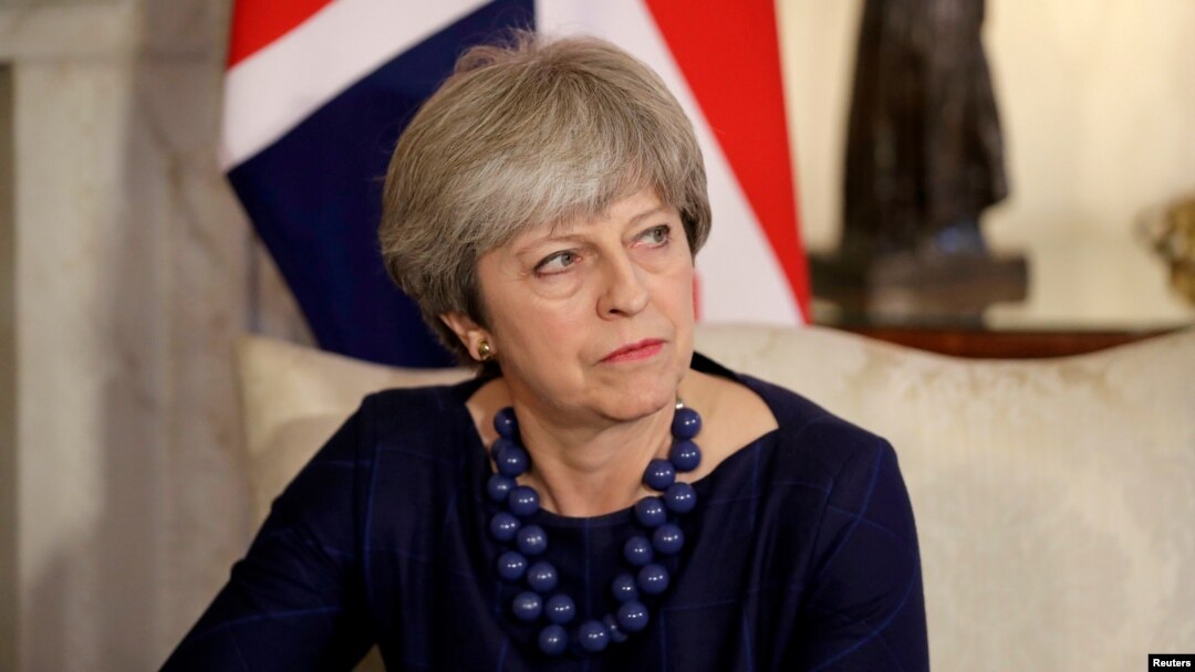 Perdana Menteri Inggris Theresa May di kediaman resmi 10 Downing Street, London, 5 Desember 2017.