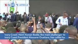 VOA60 Afrikaa - Henri Konan Bedie, a challenger to Ivory Coast President Ouattara, has called for protests