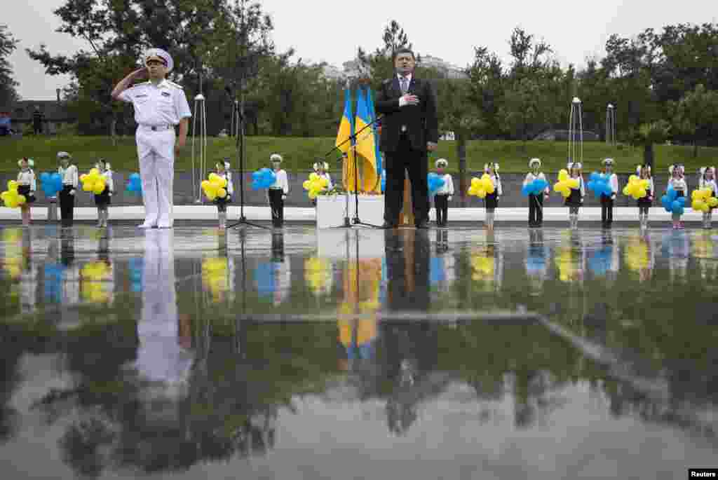 Ukrayna prezidenti Petro Poroşenko müstəqillik gününü Odessa şəhərində keçirir - 24 avqust. 2014 &nbsp;