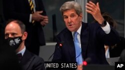 John Kerry, Anvwaye Espesyal Prezidansyel Etazuni pou Chanjman Klimatik nan rankont COP26 la, 12 Nov. 2021.