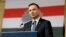 Polish President Andrzej Duda delivers his speech during the official event of the Day of Hungarian-Polish Friendship in the building of Vigado of Budapest, Hungary, March 19, 2016. 