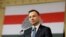 Polish President Andrzej Duda delivers his speech during the official event of the Day of Hungarian-Polish Friendship in the building of Vigado of Budapest, Hungary, March 19, 2016. 