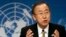 FILE - United Nations Secretary-General Ban Ki-moon.