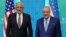 O‘zbekiston Tashqi ishlar vaziri Abdulaziz Komilov va AQShning Afg‘oniston bo‘yicha maxsus vakili Zalmay Halilzod, Toshkent, 2-may, 2021