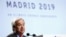  联合国秘书长古特雷斯12月2日子气候变化大会上发言。