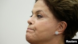 Brazil's President Dilma Rousseff attends a graduation ceremony of new diplomats at Itamaraty Palace in Brasilia, April 30, 2014.