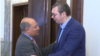 Predsednik EBRD Sum Čakrabarti Namera i predsednik Srbije Aleksandar Vučić, Foto: video grab 