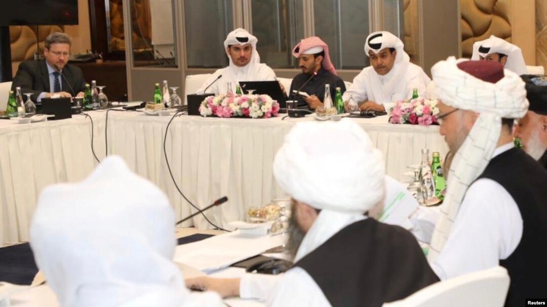 Perundingan delegasi Taliban dengan delegasi AS di Doha, Qatar yang kini masih macet (foto: dok). 