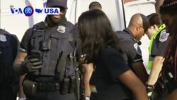 VOA60 America - At least 32 people have been arrested across Washington, D.C., after climate protesters blocked streets across the city
