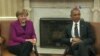 Obama y Merkel apuestan por diplomacia