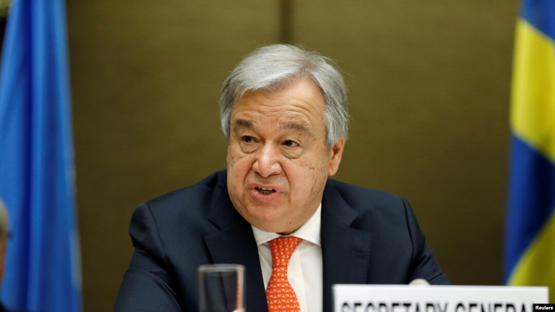  Sakataren Majalisar Dinkin Duniya Antonio Guterres 