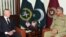 FILE - U.S. Defense Secretary James Mattis (L) meets with Pakistan's army chief Gen. Qamar Javed Bajwa in Rawalpindi, Pakistan, Dec. 4, 2017.