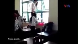 Việt Nam rúng động vụ học sinh phang ghế vào đầu bạn