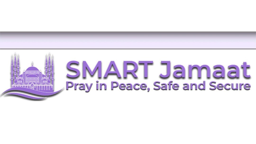 Logotipo de la aplicación Smart Jamaat, que ayuda a los musulmanes a determinar la asistencia en las mezquitas que participan y les alerta de cancelaciones. Cortesía @JamaatSmart.