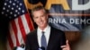 California Governor Gavin Newsom speaks after the polls close on the recall election, at the California Democratic Party headquarters in Sacramento, Sept. 14, 2021.