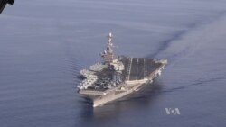 US Defense Secretary Visits Carrier in South China Sea