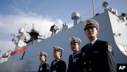 中國海軍艦艇去年訪問聖迭戈(2016年12月7日)