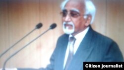 Farfasa Muhammad Hamid Ansari, mataimakin shugaban kasar Indiya