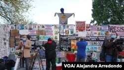 Vista de las afueras de la Casa Blanca en el día de las elecciones en Estados Unidos. 