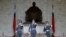 FILE - Guards of honor parade at the Chiang Kai-shek Memorial Hall in Taipei, Taiwan, Jan. 17, 2016. 