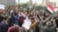 Egyptian demonstrators in Cairo.