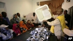 Vote counting during the recent southern Sudan referendum