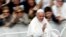 Pope Francis waves as he leaves at the end of a Jubilee mass in Saint Peter's Square at the Vatican, April 3, 2016. 