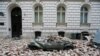 A destroyed car is seen following a A 5.3 magnitude earthquake, in Zagreb, Croatia.