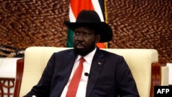 Salva Kiir à Khartoum le 21 septembre 2018.