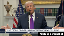 دونالد ترامپ در حال پاسخ دادن به پرسش‌های خبرنگاران در کاخ سفید -۲۳ بهمن ۱۴۰۴ - 