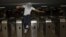A protester jumps over a subway turnstile during a protest demanding improvements be made to the public transport system, at the bus station in the centre of Brasilia, June 19, 2013. 