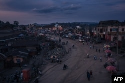 FILE—This photograph, taken on May 11, 2024, shows the center of Kirumba, in the south of Lubero territory, North Kivu province, eastern Democratic Republic of Congo.