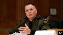 U.S. Border Patrol Law Enforcement Operations Directorate Chief Brian Hastings speaks during a Senate Committee on Homeland Security and Governmental Affairs hearing, June 26, 2019, in Washington.
