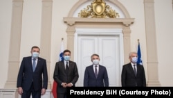 Bosnia and Herzegovina, Sarajevo - Slovenian president Borut Pahor on a meeting with members of BiH Presidency, March 5 2021