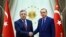 土耳其总统埃尔多安（右）与格鲁吉亚总理克维里卡什维利会面（2016年7月19日）