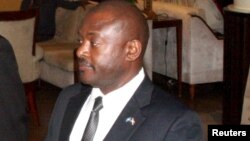 Shugaban kasar Burundi Pierre Nkurunziza, wanda ba'a san takamaimai inda yake ba 