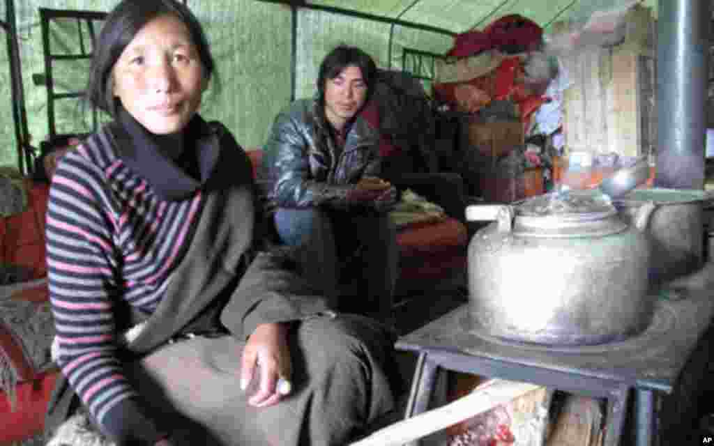 牧民定居点藏族村民