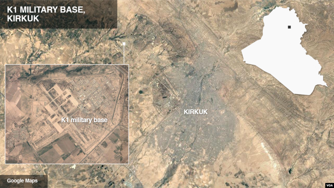 Bandara militer K1 dekat Kirkuk, Irak. 