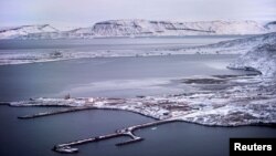 美國空軍在格陵蘭島最北端的圖勒空軍基地。（2019年10月8日）