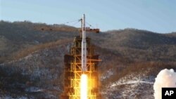 North Korean rocket launch Dec. 12, 2012 (North Korean news agency photo)