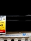 FILE - A nearly empty shelf of free-range eggs is seen at a Safeway grocery store on Jan. 27, 2025, in Seattle, Washington. The increasing cost of eggs contributed to U.S. inflation going up 3% in January over a year ago.