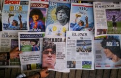 La prensa mundial despidió también a Maradona.