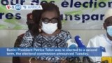 VOA60 Africa - Benin: President Patrice Talon was re-elected to a second term