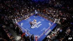 Un match de boxe à Las Vegas (AP/Eric Jamison/26 août 2017)